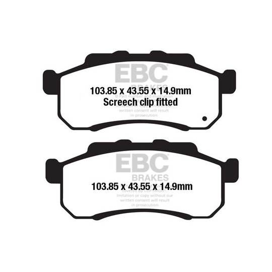 Brzdové obloženie EBC FA712R