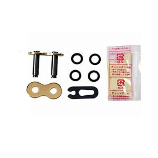 Nitovacia spojka reťaze D.I.D Chain 525VX3 ZJ zlatá/čierna