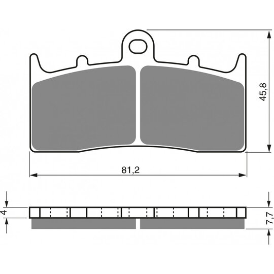 Brzdové obloženie GOLDFREN 194 GP6