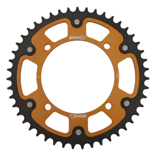 Reťazová rozeta SUPERSPROX STEALTH RST-857:47-GLD zlatá 47T, 520