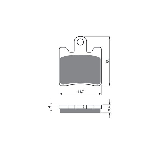 Brzdové obloženie GOLDFREN 147 S33 STREET FRONT