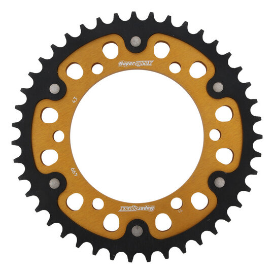Reťazová rozeta SUPERSPROX STEALTH RST-499:43-GLD zlatá 43T, 530