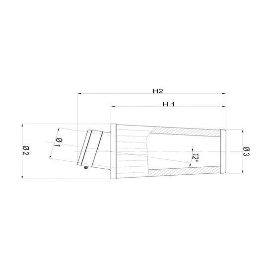 Kónické vzduchové filtre BMC BMC FBSA65-130 Polyuretánová horná časť