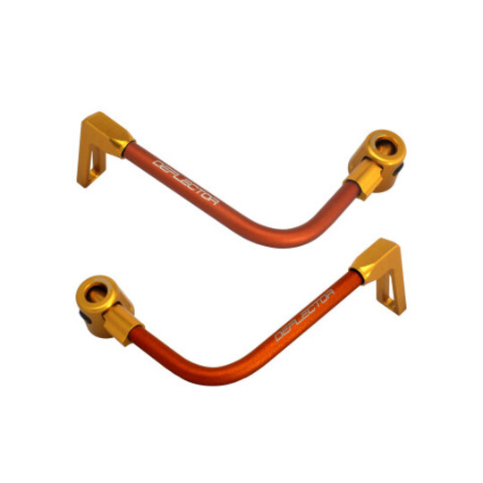 Lever guard ACCOSSATO with orange hose and joint right + left , aluminium