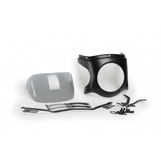 Plexi na motorku PUIG SEMI-FAIRING 9554H matná čierna dymové