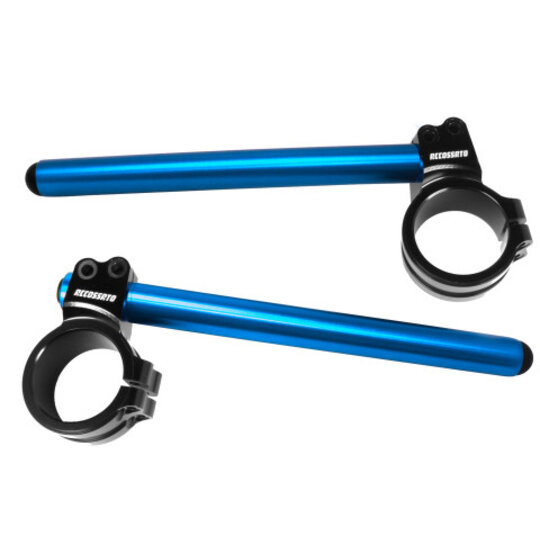 Lifted +10 mm clip-on, ACCOSSATO 10 degrees inclination for 50 mm fork