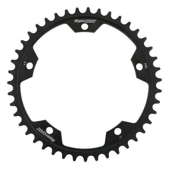 Reťazová rozeta SUPERSPROX RFE-795:43-BLK čierna 43T, 525