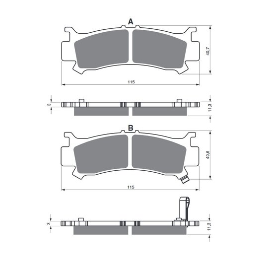 Brzdové obloženie GOLDFREN 383 S3