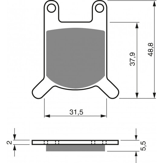 Brzdové obloženie GOLDFREN 159 S3