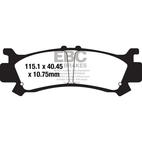 Brzdové obloženie EBC FA701TT