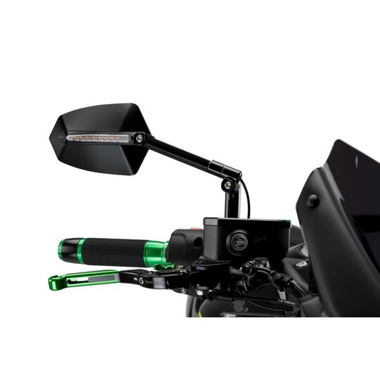 Zpätné zrkadlo PUIG GTI 015NN čierno / čierna pravý