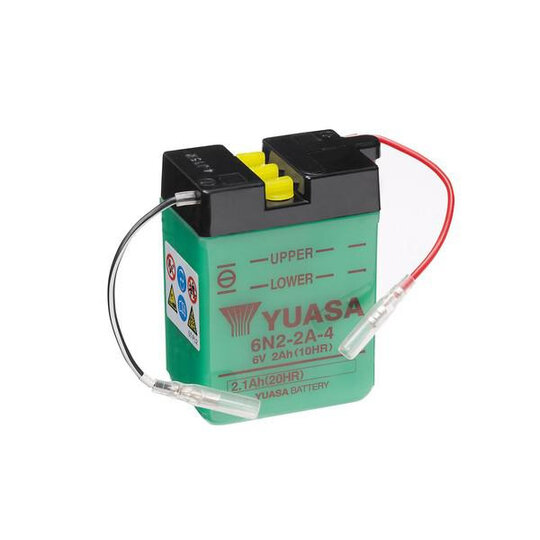 Conventional 6V battery NO ACID YUASA 6N2-2A-4