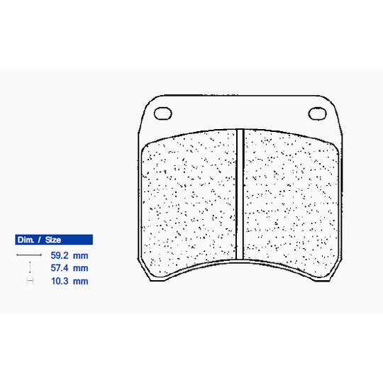 Brzdové obloženie CL BRAKES 2950 C60 (C59)