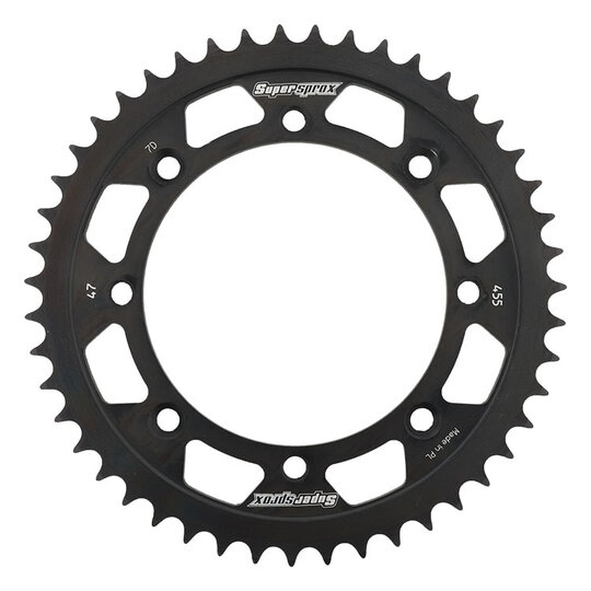 Reťazová rozeta SUPERSPROX RFE-455:47-BLK čierna 47T, 420