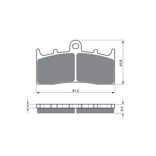 Brzdové obloženie GOLDFREN 318 S33 STREET FRONT