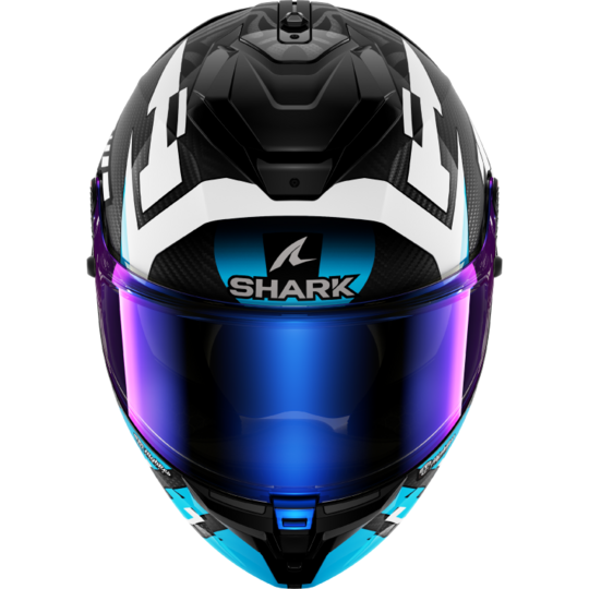 Shark prilba spartan gt pro carbon - zarco track racer / dwb - 3_SPARTAN-GT-PRO_ZARCO-TRACK-RACER_DWB_front_GLOSSY_HE1370DWB (Medium)