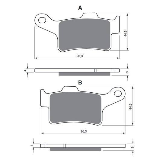Brzdové obloženie GOLDFREN 335 AD  STREET
