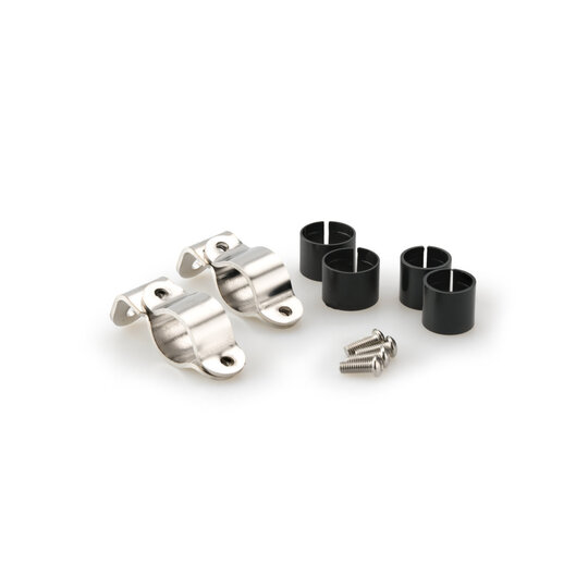 Svorky súpravy PUIG ROADSTER 2179I nerez 26 mm s gumami 22 mm