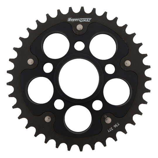 Reťazová rozeta SUPERSPROX STEALTH RST-736:37-BLK čierna 37T, 520