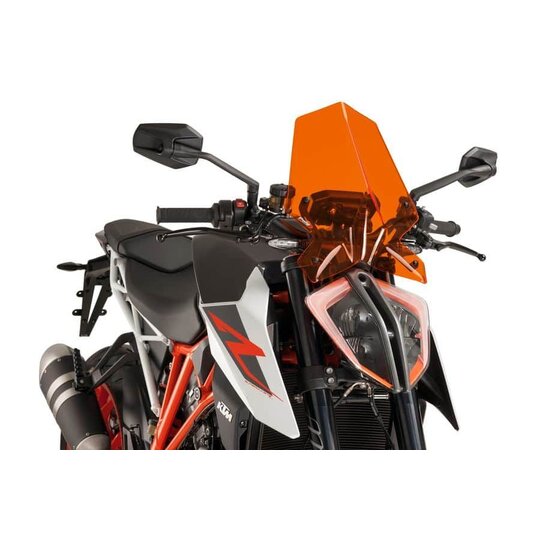 Plexi na motorku PUIG NEW. GEN SPORT 9692T oranžová