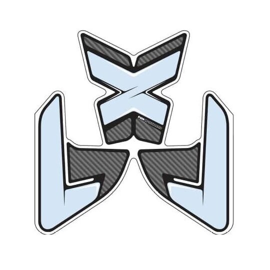 Tank pad PUIG SPECIFIC 8437C karbónový vzhľad s bočnou časťou