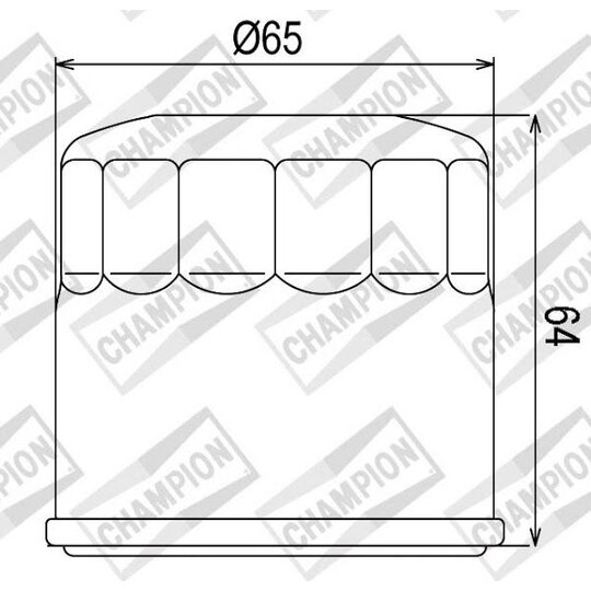 Olejový filter CHAMPION COF104 100609355