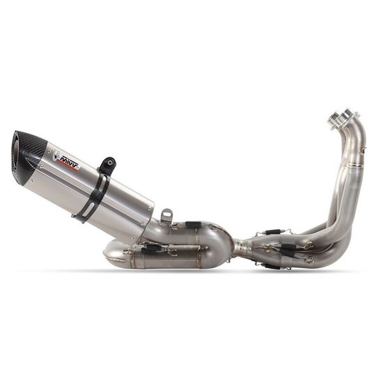 Výfuk kompletný 4x2x1 MIVV SUONO R.HO.0002.S8 Celotitán / Karbónové viečko