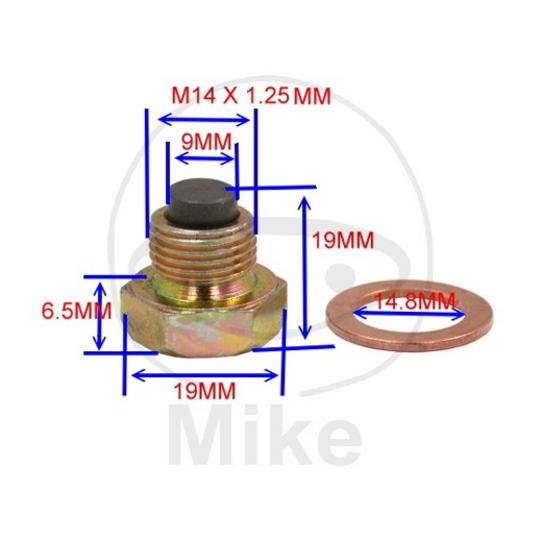 Magnetic oil drain plug