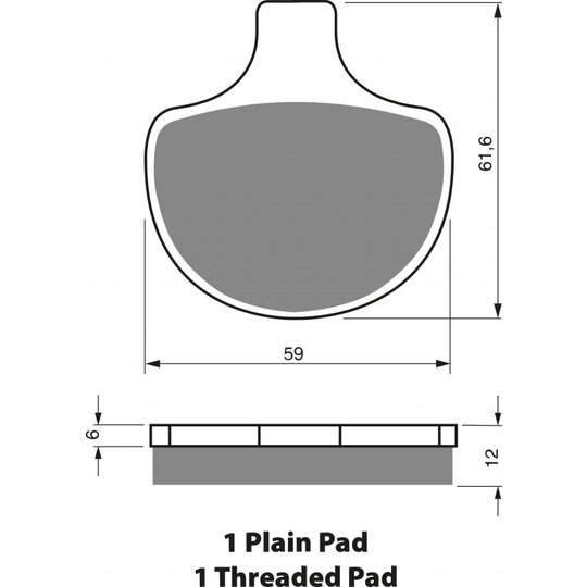 Brzdové obloženie GOLDFREN 057 S33 STREET FRONT