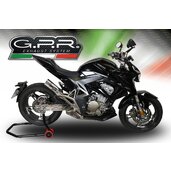 Slip-on exhaust GPR F205 Z.3.F205 Brushed Stainless steel including removable db killer and link pipe