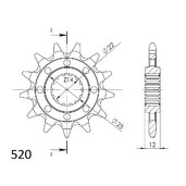 Reťazové koliečko SUPERSPROX CST-715:12 12T, 520