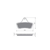 Brzdové obloženie GOLDFREN 232 K5