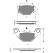 Brzdové obloženie GOLDFREN 084 K5