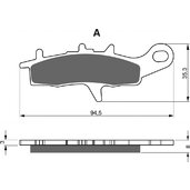 Brzdové obloženie GOLDFREN 245 AD
