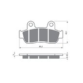 Brzdové obloženie GOLDFREN 350 AD