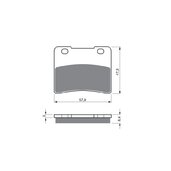 Brzdové obloženie GOLDFREN 172 AD  OFF-ROAD FRONT