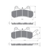 Brzdové obloženie GOLDFREN 378 S33 OFF-ROAD FRONT