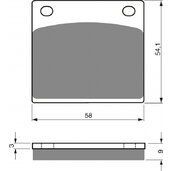 Brzdové obloženie GOLDFREN 076 S3