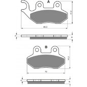 Brzdové obloženie GOLDFREN 174 S33 STREET FRONT
