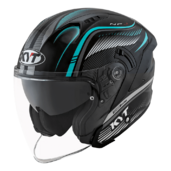 KYT NF-J - Radar Aqua Blue "XS" a "M"