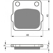 Brzdové obloženie GOLDFREN 007 S33 OFF-ROAD FRONT