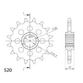 Reťazové koliečko SUPERSPROX CST-1381:15 15T, 520