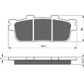 Brzdové obloženie GOLDFREN 286 AD  STREET