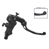 Radial brake master cylinder ACCOSSATO 19 x 19 with folding lever,black