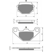 Brzdové obloženie GOLDFREN 005 S33 OFF-ROAD Zadná
