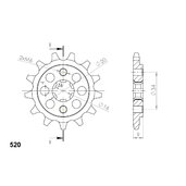 Reťazové koliečko SUPERSPROX CST-1554:13 13T, 520