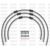 ŠTANDART -predok -sada Venhill POWERHOSEPLUS BMW-7002FB-CB (3 hadice v sade) karbónové hadice, čierne koncovky