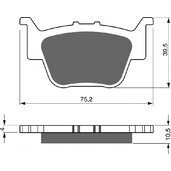 Brzdové obloženie GOLDFREN 243 AD  STREET