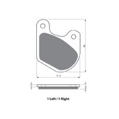 Brzdové obloženie GOLDFREN 062 AD (1 left + 1 right)