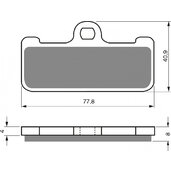 Brzdové obloženie GOLDFREN 116 S33 STREET FRONT